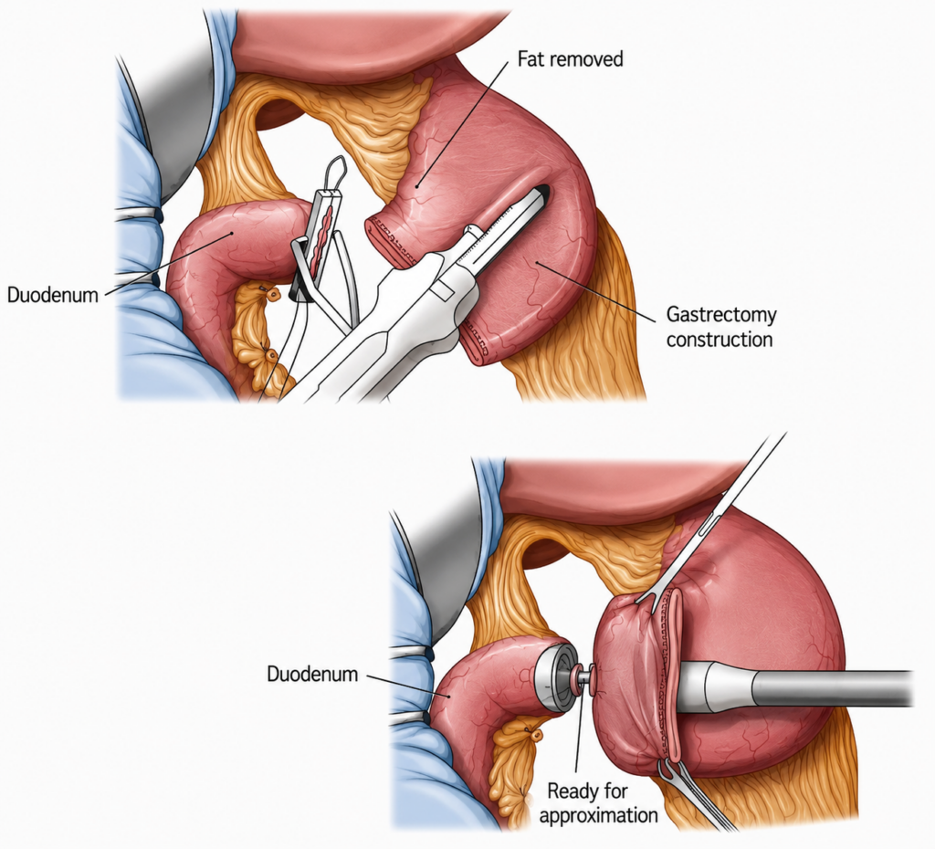 Distal Gastrectomy with Billroth I Reconstruction 5