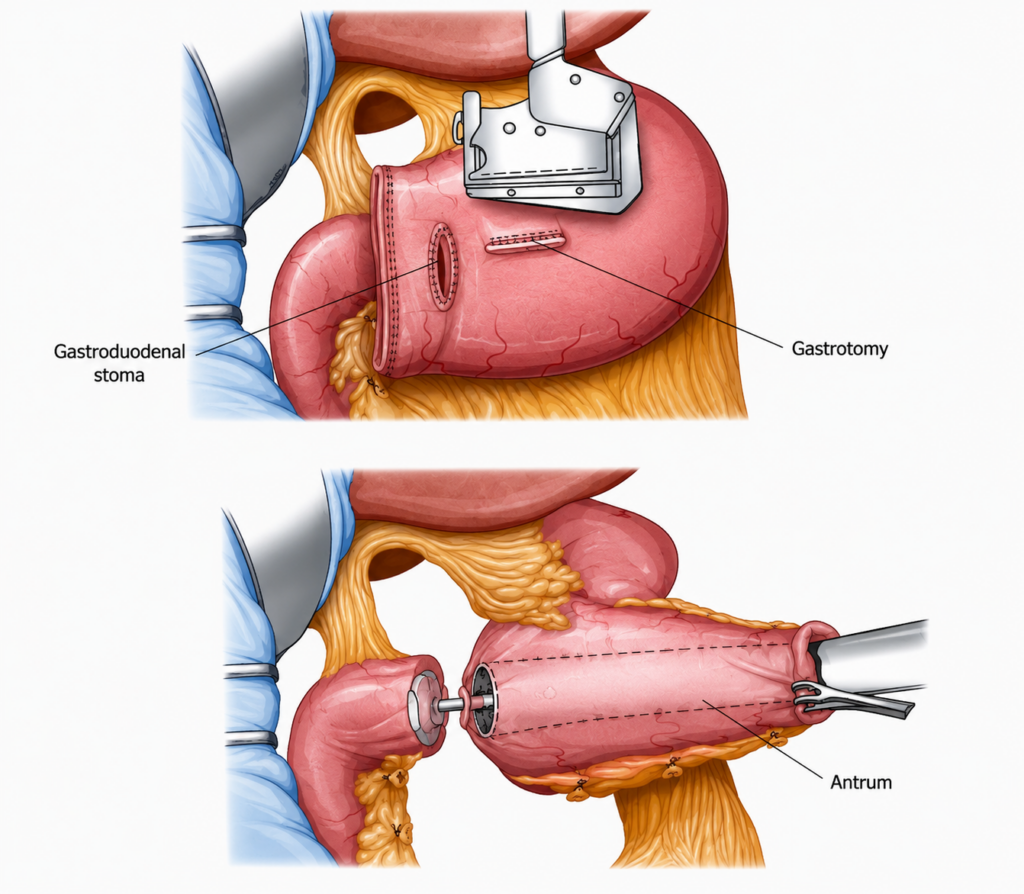 Distal Gastrectomy with Billroth I Reconstruction 6