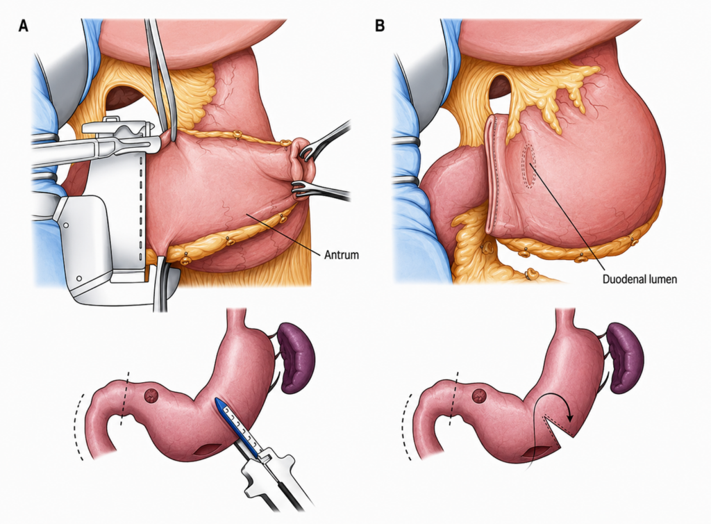 Distal Gastrectomy with Billroth I Reconstruction 7